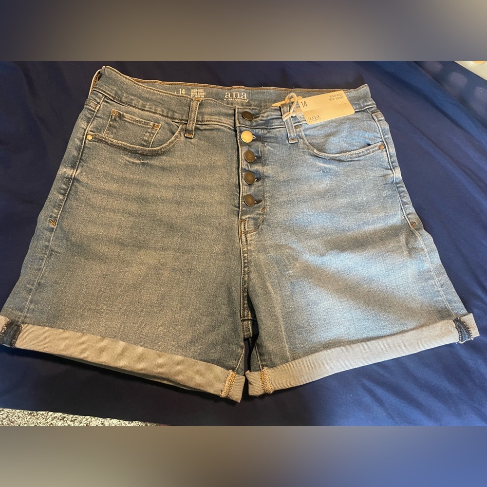 Denim shorts. New with tags.